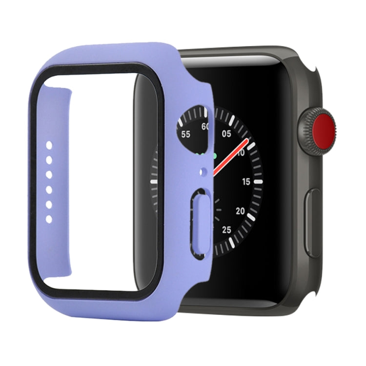 Shockproof PC+Tempered Glass Protective Case with Packed Carton For Apple Watch 44mm(Orange), For Apple Watch Series 6 / 5 / 4 / Watch SE 40mm, For Apple Watch Series 3 & 2 & 1 38mm
