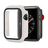 Shockproof PC+Tempered Glass Protective Case with Packed Carton For Apple Watch 44mm(Orange), For Apple Watch Series 6 / 5 / 4 / Watch SE 40mm, For Apple Watch Series 3 & 2 & 1 38mm