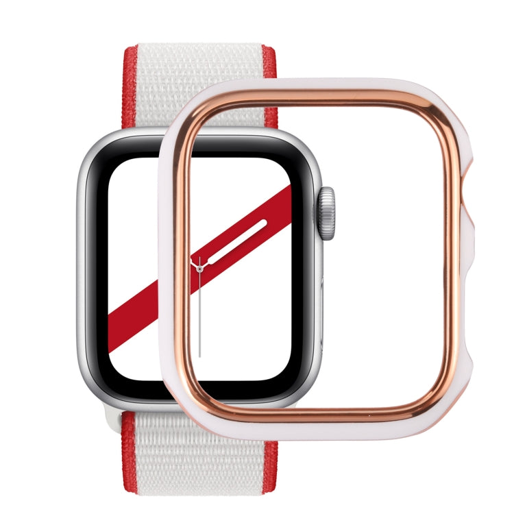 Dual-color Electroplating PC Protective Watch Case, For Apple Watch Series 6 / 5 / 4 / Watch SE 44mm, For Apple Watch Series 3 & 2 & 1 42mm, For Apple Watch Series 6 / 5 / 4 / Watch SE 40mm