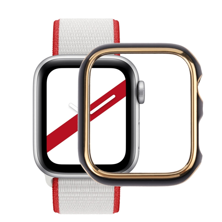 Dual-color Electroplating PC Protective Watch Case, For Apple Watch Series 6 / 5 / 4 / Watch SE 44mm, For Apple Watch Series 3 & 2 & 1 42mm, For Apple Watch Series 6 / 5 / 4 / Watch SE 40mm