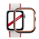 Dual-color Electroplating PC Protective Watch Case, For Apple Watch Series 6 / 5 / 4 / Watch SE 44mm, For Apple Watch Series 3 & 2 & 1 42mm, For Apple Watch Series 6 / 5 / 4 / Watch SE 40mm