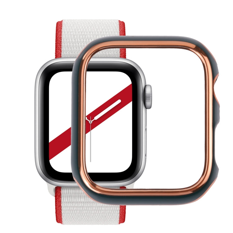Dual-color Electroplating PC Protective Watch Case, For Apple Watch Series 6 / 5 / 4 / Watch SE 44mm, For Apple Watch Series 3 & 2 & 1 42mm, For Apple Watch Series 6 / 5 / 4 / Watch SE 40mm