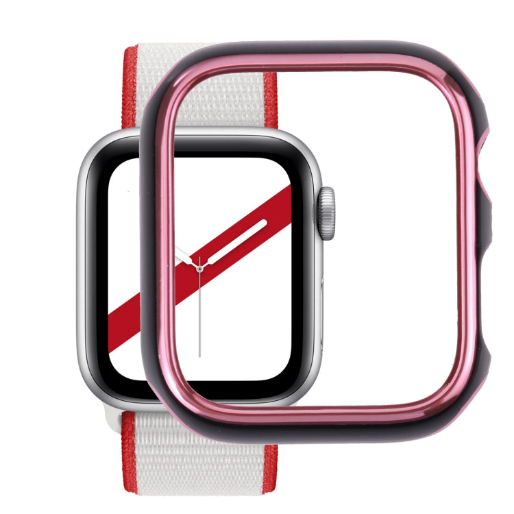 Dual-color Electroplating PC Protective Watch Case, For Apple Watch Series 6 / 5 / 4 / Watch SE 44mm, For Apple Watch Series 3 & 2 & 1 42mm, For Apple Watch Series 6 / 5 / 4 / Watch SE 40mm