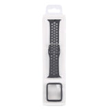 Silicone Replacement Strap Watchband + Protective Case with Screen Protector Set For Apple Watch Series, 3 & 2 & 1 38mm, For Apple Watch Series 6 / 5 / 4 / Watch SE 40mm