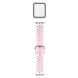Silicone Replacement Strap Watchband + Protective Case with Screen Protector Set For Apple Watch Series, 3 & 2 & 1 38mm, For Apple Watch Series 6 / 5 / 4 / Watch SE 40mm