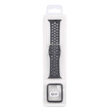 Silicone Replacement Strap Watchband + Protective Case with Screen Protector Set For Apple Watch Series, 3 & 2 & 1 42mm, For Apple Watch Series 6 / 5 / 4 / Watch SE 44mm