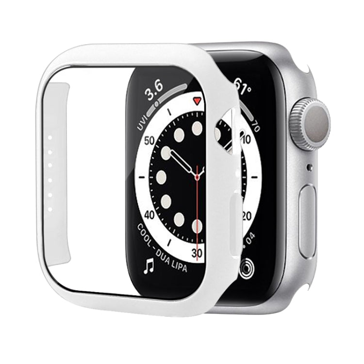 Shockproof PC Protective Case with Tempered Glass Film, For Apple Watch Series 9 / 8 / 7 41mm, For Apple Watch Series 9 / 8 / 7 45mm, For Apple Watch Series 8 / 7 41mm