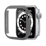 Shockproof PC Protective Case with Tempered Glass Film, For Apple Watch Series 9 / 8 / 7 41mm, For Apple Watch Series 9 / 8 / 7 45mm, For Apple Watch Series 8 / 7 41mm