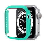 Shockproof PC Protective Case with Tempered Glass Film, For Apple Watch Series 9 / 8 / 7 41mm, For Apple Watch Series 9 / 8 / 7 45mm, For Apple Watch Series 8 / 7 41mm