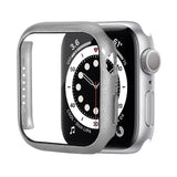 Shockproof PC Protective Case with Tempered Glass Film, For Apple Watch Series 9 / 8 / 7 41mm, For Apple Watch Series 9 / 8 / 7 45mm, For Apple Watch Series 8 / 7 41mm