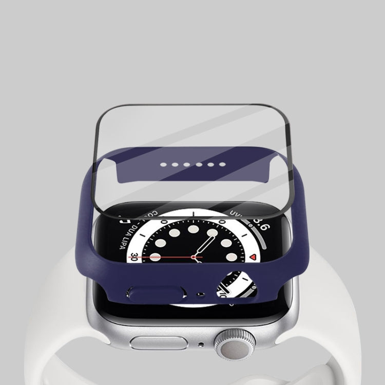 Shockproof PC Protective Case with Tempered Glass Film, For Apple Watch Series 9 / 8 / 7 41mm, For Apple Watch Series 9 / 8 / 7 45mm, For Apple Watch Series 8 / 7 41mm