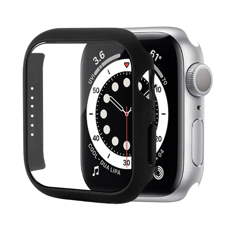 Shockproof PC Protective Case with Tempered Glass Film, For Apple Watch Series 9 / 8 / 7 41mm, For Apple Watch Series 9 / 8 / 7 45mm, For Apple Watch Series 8 / 7 41mm