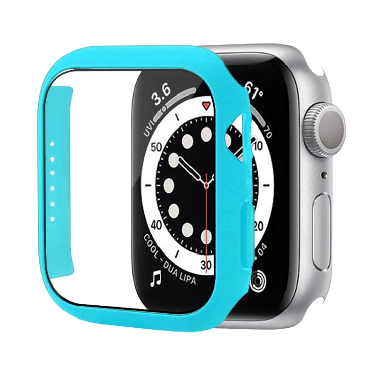 Shockproof PC Protective Case with Tempered Glass Film, For Apple Watch Series 9 / 8 / 7 41mm, For Apple Watch Series 9 / 8 / 7 45mm, For Apple Watch Series 8 / 7 41mm