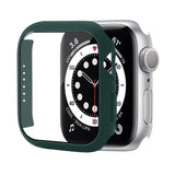 Shockproof PC Protective Case with Tempered Glass Film, For Apple Watch Series 9 / 8 / 7 41mm, For Apple Watch Series 9 / 8 / 7 45mm, For Apple Watch Series 8 / 7 41mm