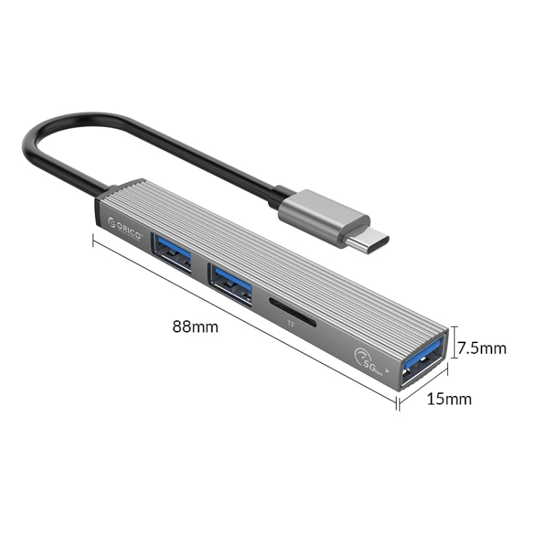 ORICO AH-12F 4 In 1 Type-C / USB-C to USB 3.0 HUB Docking Station, AH-12F