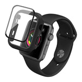 IMAK Shockproof PC Protective Case with Tempered Glass Film, For Apple Watch Series 6 & SE & 5 & 4 44mm, For Apple Watch Series 3 & 2 & 1 42mm, For Apple Watch Series 6 & SE & 5 & 4 40mm, For Apple Watch Series 3 & 2 & 1 38mm