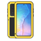LOVE MEI Metal Shockproof Waterproof Dustproof Protective Phone Case with Glass, For Huawei P50, For Samsung Galaxy S21 FE