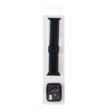 Adjustable Striped Woven Nylon Watchband + Watch Case Set For Apple Watch Series, 7 41mm/6&SE&5&4 40mm/3&2&1 38mm, 7 45mm/6&SE&5&4 44mm/3&2&1 42mm