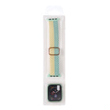 Adjustable Striped Woven Nylon Watchband + Watch Case Set For Apple Watch Series, 7 41mm/6&SE&5&4 40mm/3&2&1 38mm, 7 45mm/6&SE&5&4 44mm/3&2&1 42mm
