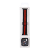 Adjustable Striped Woven Nylon Watchband + Watch Case Set For Apple Watch Series, 7 41mm/6&SE&5&4 40mm/3&2&1 38mm, 7 45mm/6&SE&5&4 44mm/3&2&1 42mm