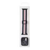 Adjustable Striped Woven Nylon Watchband + Watch Case Set For Apple Watch Series, 7 41mm/6&SE&5&4 40mm/3&2&1 38mm, 7 45mm/6&SE&5&4 44mm/3&2&1 42mm