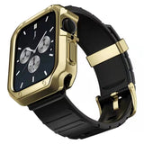 Silicone Watchband + Watch Case Set, For Apple Watch Series 9 / 8 / 7 41mm, For Apple Watch Series 9 / 8 / 7 45mm