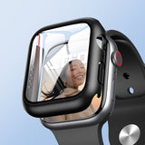 ROCK 2 in 1 PC Frame + Tempered Glass Protector Case, For Apple Watch Series 9 / 8 / 7 41mm, For Apple Watch Series 9 / 8 / 7 45mm