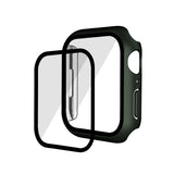 Electroplating Matte All-inclusive PC + Tempered Glass Watch Case, For Apple Watch Series 9 / 8 / 7 41mm, For Apple Watch Series 9 / 8 / 7 45mm