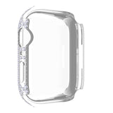 Diamond PC + Tempered Glass Watch Case For Apple Watch Series, 7 41mm, 7 45mm