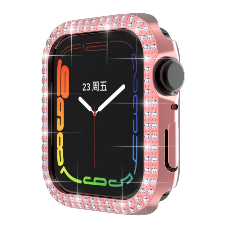 Double-Row Diamond PC Watch Case For Apple Watch Series, 7 41mm, 7 45mm