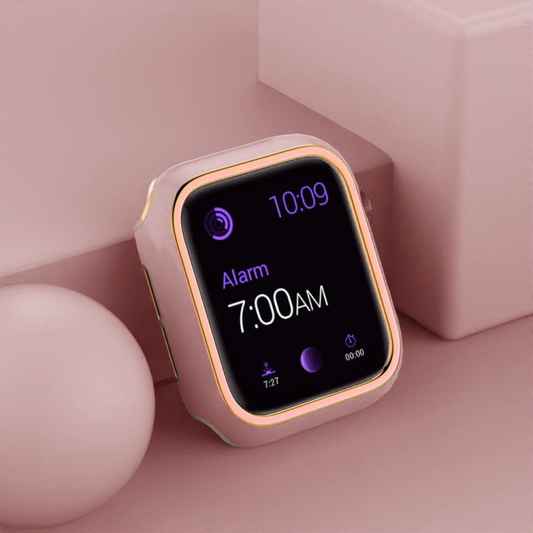 Two-color Electroplating PC Watch Case For Apple Watch Series, 3&2&1 38mm, 3&2&1 42mm