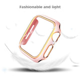 Two-color Electroplating PC Watch Case For Apple Watch Series, 3&2&1 38mm, 3&2&1 42mm