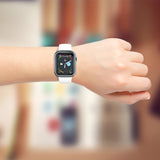 Electroplated PC Hollow Watch Protective Case, For Apple Watch Series 9 / 8 / 7 41mm, For Apple Watch Series 9 / 8 / 7 45mm