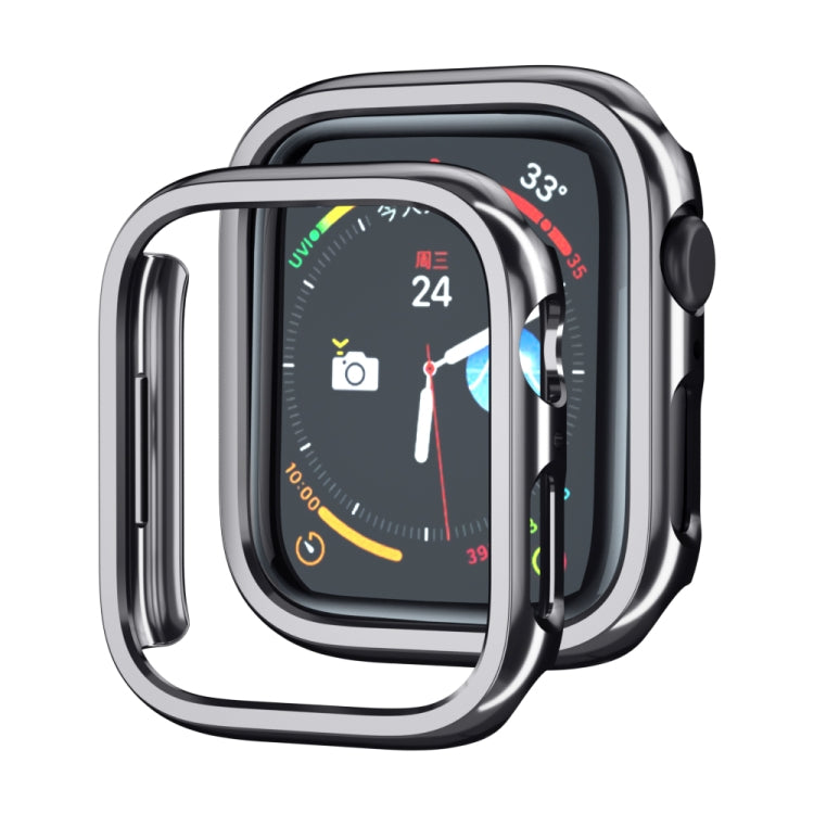 Electroplated PC Hollow Watch Protective Case, For Apple Watch Series 9 / 8 / 7 41mm, For Apple Watch Series 9 / 8 / 7 45mm