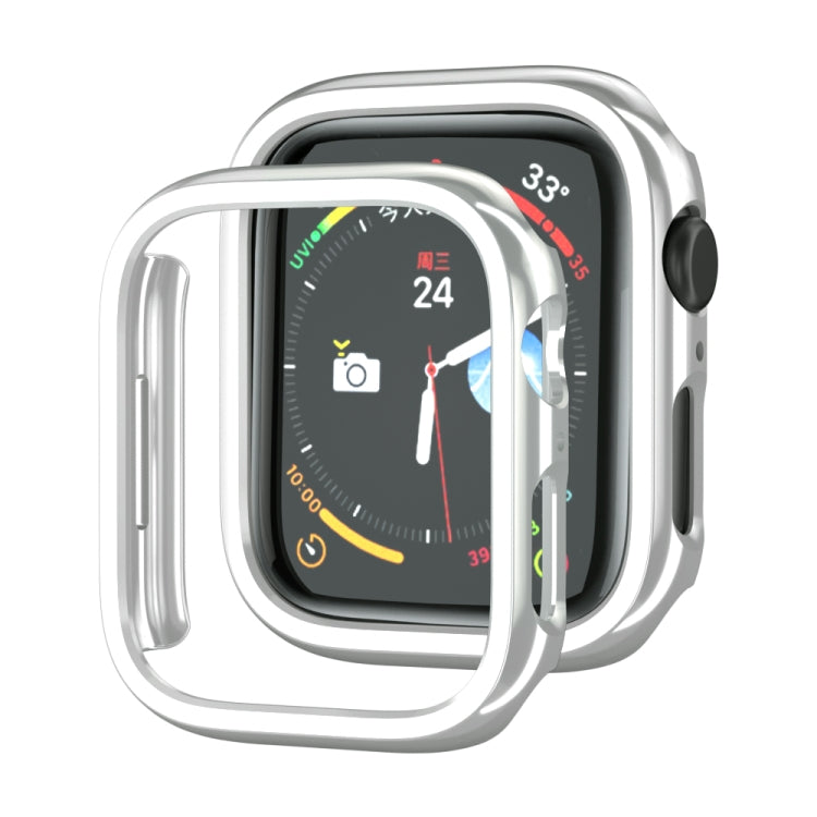 Electroplated PC Hollow Watch Protective Case, For Apple Watch Series 9 / 8 / 7 41mm, For Apple Watch Series 9 / 8 / 7 45mm