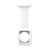 Silicone Nurse Brooch Watch Band Case For Apple Watch Series, 7 41mm / 6&SE&5&4 40mm / 3&2&1 38mm, 7 45mm / 6&SE&5&4 44mm / 3&2&1 42mm
