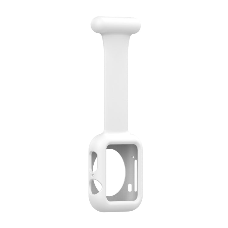 Silicone Nurse Brooch Watch Band Case For Apple Watch Series, 7 41mm / 6&SE&5&4 40mm / 3&2&1 38mm, 7 45mm / 6&SE&5&4 44mm / 3&2&1 42mm