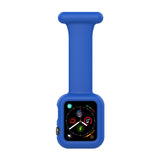 Silicone Nurse Brooch Watch Band Case For Apple Watch Series, 7 41mm / 6&SE&5&4 40mm / 3&2&1 38mm, 7 45mm / 6&SE&5&4 44mm / 3&2&1 42mm