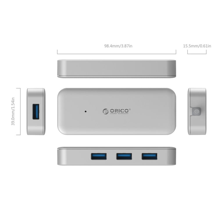 ORICO TC4U-U3 Type-C to USB 3.0 4-Port USB 3.0 Expansion HUB