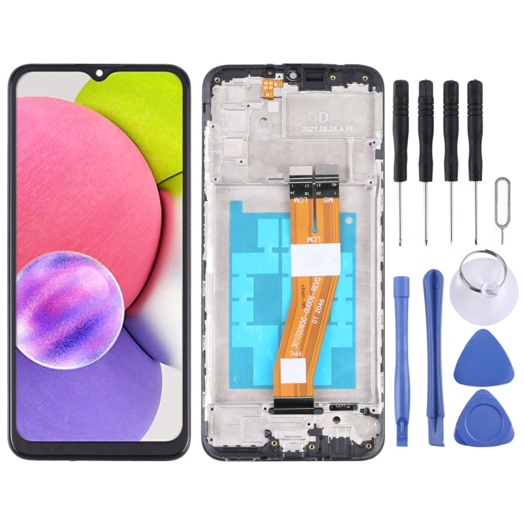 LCD Screen and Digitizer Full Assembly with Frame, For Samsung Galaxy A03s SM-A037U US Edition, For Samsung Galaxy A02s SM-A025F, For Samsung Galaxy A03 SM-A035F, For Samsung Galaxy A03s SM-A037F, For Samsung Galaxy A03s SM-A037G/A037M                 ...