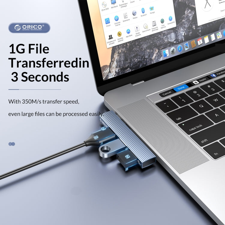 ORICO AH-W13 USB 3.1x1 + USB 2.0x2 to USB-C/Type-C Transmission + Charging Docking Station