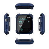 2 in 1 Frosted PC Frame + Screen Tempered Glass Film Protective Case, For Apple Watch Series 9 / 8 / 7 45mm, For Apple Watch Series 9 / 8 / 7 41mm