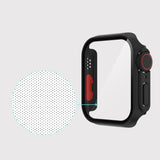 For Apple Watch Series 9 / 8 / 7 45mm Film PC Watch Case with Detachable Button, For Apple Watch Series 9 / 8 / 7 45mm