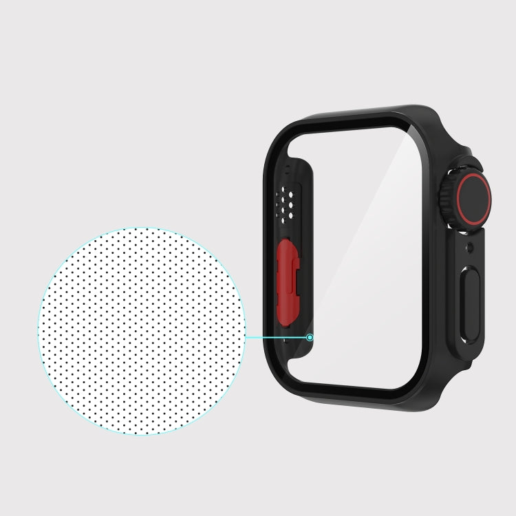 For Apple Watch Series 9 / 8 / 7 45mm Film PC Watch Case with Detachable Button, For Apple Watch Series 9 / 8 / 7 45mm