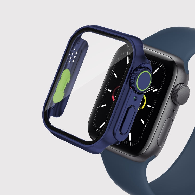 For Apple Watch Series 9 / 8 / 7 45mm Film PC Watch Case with Detachable Button, For Apple Watch Series 9 / 8 / 7 45mm