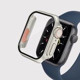 For Apple Watch Series 9 / 8 / 7 45mm Film PC Watch Case with Detachable Button, For Apple Watch Series 9 / 8 / 7 45mm