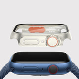 For Apple Watch Series 9 / 8 / 7 45mm Film PC Watch Case with Detachable Button, For Apple Watch Series 9 / 8 / 7 45mm