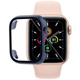 Tempered Glass Film PC Watch Case, For Apple Watch Series SE 3&SE 2&6&SE&5&4 44mm, For Apple Watch Series SE 3&SE 2&6&SE&5&4 40mm