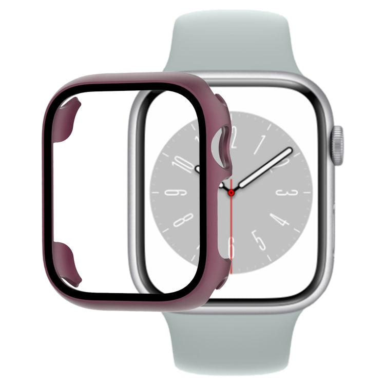 Tempered Glass Film PC Watch Case, For Apple Watch Series 9 / 8 / 7 41mm, For Apple Watch Series 9 / 8 / 7 45mm