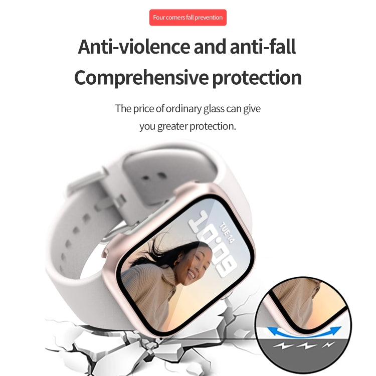 Tempered Glass Film PC Watch Case, For Apple Watch Series 9 / 8 / 7 41mm, For Apple Watch Series 9 / 8 / 7 45mm